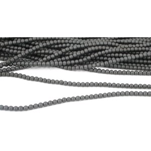 3 mm MAT Hæmatit 1/1 streng